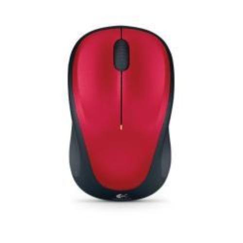 LOGITECH M235 MOUSE OTTICO WIRELESS ROSSO NERO