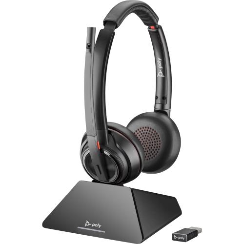 POLY 8220 UC Auricolare Wireless A Padiglione Ufficio Nero