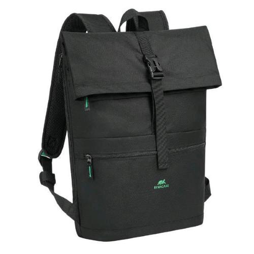 RIVACASE GREMIO ROLLTOP ECO ZAINO PER NOTEBOOK DA 15.6" IN POLIESTERE RICICLATO 5 SCOMPARTI GRIGIO