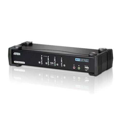 ATEN 4-Port USB DVI Dual Link/Audio KVMP Switch