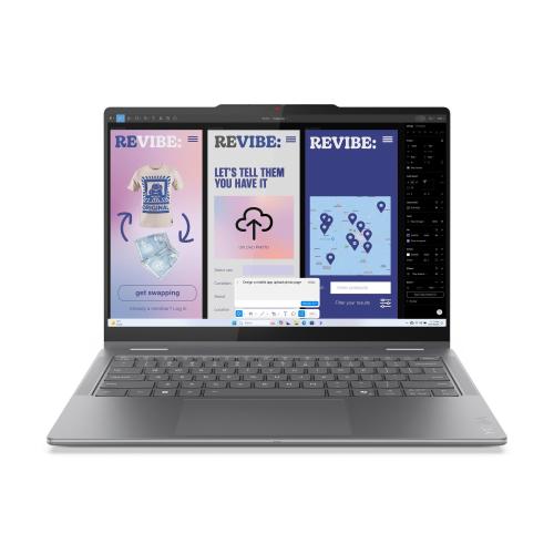 LENOVO YOGA 7i 14" OLED WUXGA TOUCH SCREEN INTEL CORE ULTRA 7 256V RAM 16GB-SSD 512GB NVMe-INTEL ARC GRAPHICS 140V-WI-FI 7-WIN 11 HOME GRIGIO (83JQ005EIX)