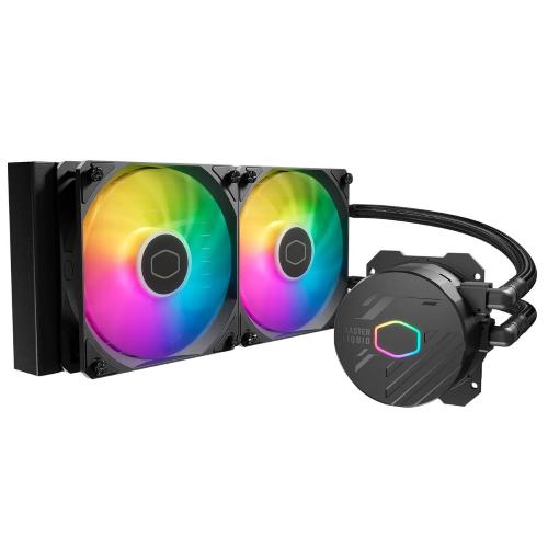 COOLER MASTER DISSIPATORE MASTERLIQUID 240 CORE 2 LGA 1155>1700 AMD AM2>FM2+ ARGB