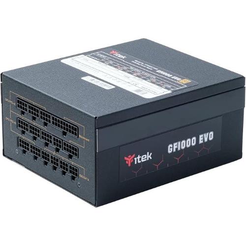 ITEK PBI1000 ALIMENTATORE 1000W 80 PLUS PLATINUM MODULARE FDB FAN 140mm COND GIAPPONESI PCIe 5.1 ATX 3.1 NERO