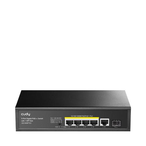CUDY SWITCH 5P GIGABIT POE+ +1P SFP 120W