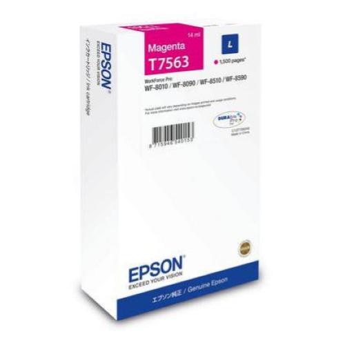 EPSON T7563 CARTUCCIA INCHIOSTRO MAGENTA TAGLIA L 14 ML SERIE WF-8XXX 1.500 PAGINE