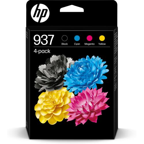 HP 937 CMYK ORIGINAL INK 4-PACK