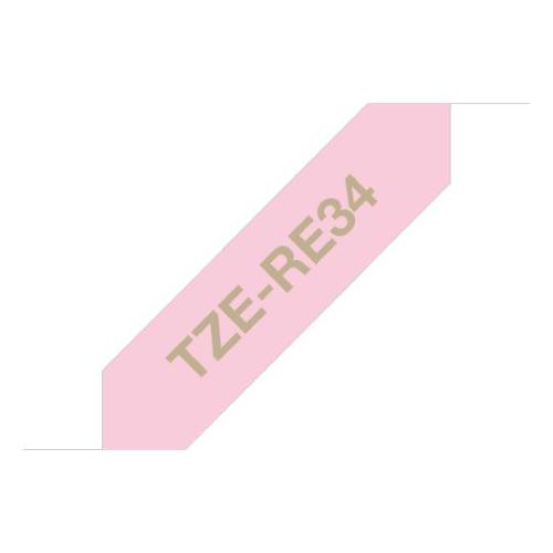 NASTRO IN TESS 12 MM ORO SU ROSA 4M