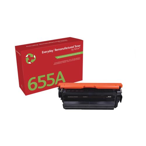 XEROX EVERYDAY TONER BLACK PER HP 655A CF450A RESA STANDARD 12.500 PAGINE