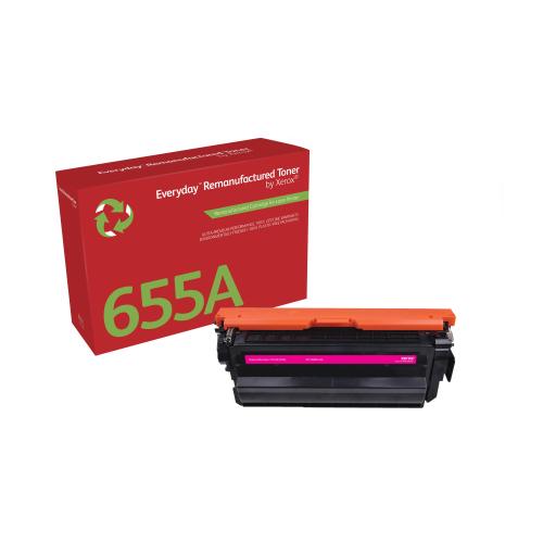 XEROX EVERYDAY TONER MAGENTA PER HP 655A CF453A RESA STANDARD 10.500 PAGINE