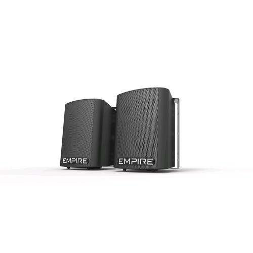 EMPIRE WALL 250 MIC CASSE AMPLIFICATE 250 W CON INGRESSO MICROFONICO JACK 6.3mm + PORTA USB NERO