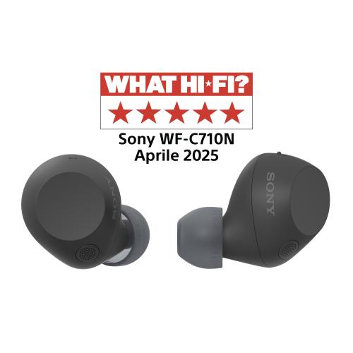 SONY WF-C710N CUFFIE IN-EAR TRUE WIRELESS STEREO BLUETOOTH 5.3 MULTIPOINT MUSICA E CHIAMATE NOISE CANCELLING USB-C NERO