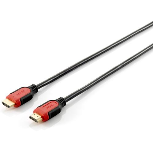 EQUIP 119343 CAVO HDMI A HDMI 2.0 4K/60 Hz MASCHIO-MASCHIO 3 MT NERO ROSSO