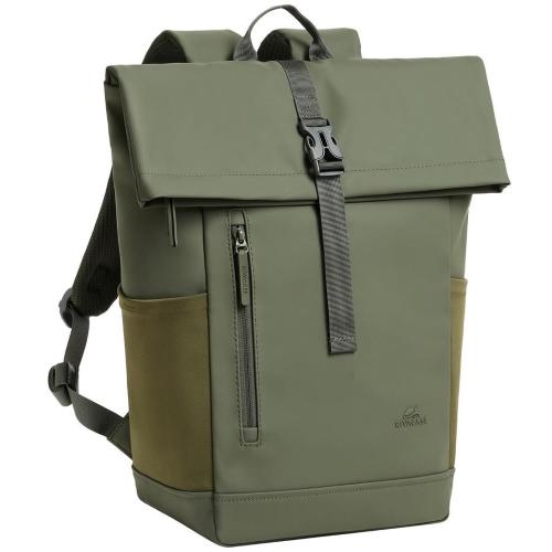 RIVACASE BORSA NB ZAINO 14/15,6 VERDE OLIVA ECO 17L ROLL TOP EDEN