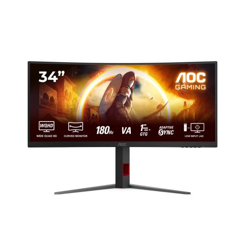 AOC MON 34VA 3440X1440 180HZ 1MS GAMING 21:9 CU34G4
