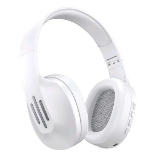 CELLY WIRELESS HEADPHONES CUFFIE AD ARCHETTO REGOLABILE CON MICROFONO INCORPORATO CONTROLLO CHIAMATE E VOLUME/MUSICA PADIGLIONI IMBOTTITI FINO A 7 ORE DI RIRPODUZIONE BIANCO