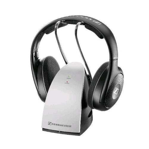 SENNHEISER CUFFIA WIRELESS CON BASE DI RICARICA COMPATIBLIE CON TV SISTEMI HI-FI PC VIDEOGIOCHI BLACK SILVER