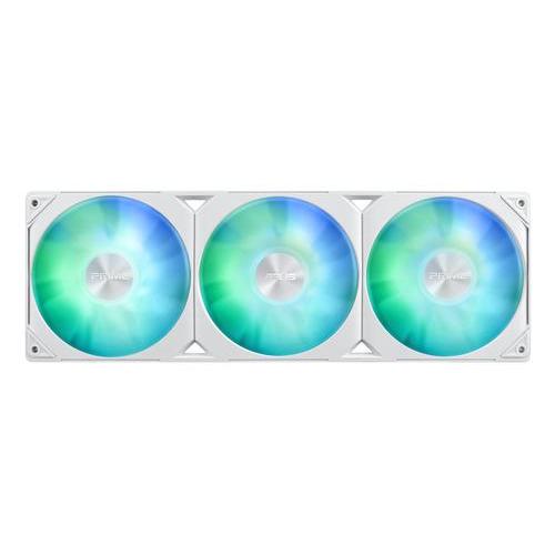 ASUS PRIME LC 360 ARGB WHITE DISSIPATORE A LIQUIDO ALL-IN-ONE TRE VENTOLE 360mm CON LED ARGB E ILLUMINAZIONE AURA 40CM DI TUBI COMPATIBLE CON DIVERSE SCHEDE MADRI INTEL E AMD BIANCO