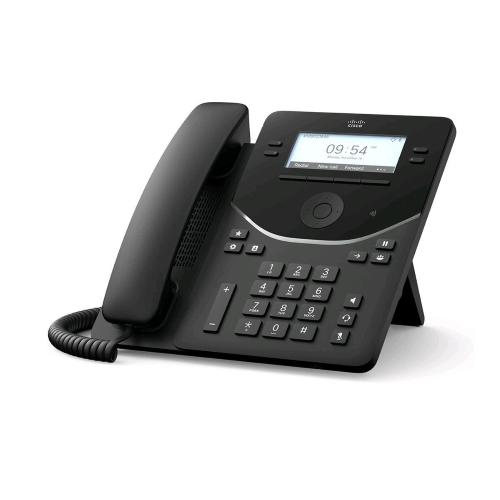 CISCO DESK PHONE 9841 - TELEFONO VOIP TRUSTED PLATFORM MODULE (TPM) 2.0 CON ID CHIAMANTE/CHIAMATA IN ATTESA - SIP, RTCP, RTP, SRTP, SDP - 4 LINEE - NERO CARBONIO