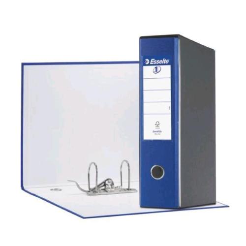 ESSELTE EUROFILE G55 REGISTRATORE FORMATO PROTOCOLLO 230X330X80 mm COL. BLU CONF 6 Pz.