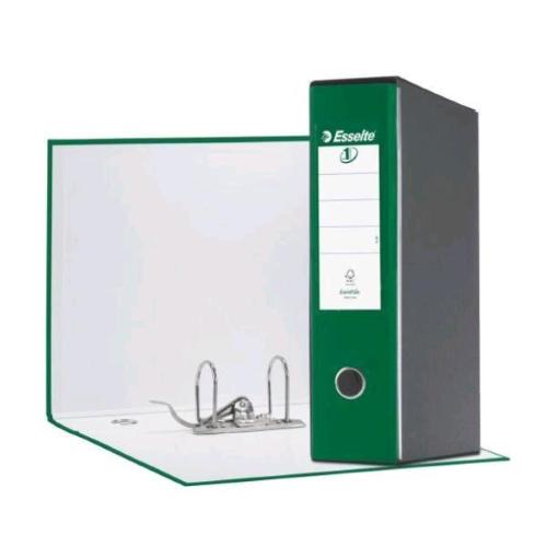 ESSELTE EUROFILE G55 REGISTRATORE FORMATO PROTOCOLLO 230X330X80 mm COL. VERDE CONF 6 Pz.