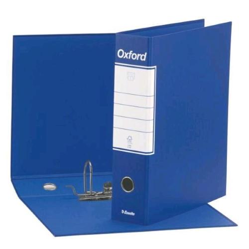 ESSELTE OXFORD G83 REGISTRATORE FORMATO COMMERCIALE 230X300X80 mm COL. BLU CONF 6 Pz.