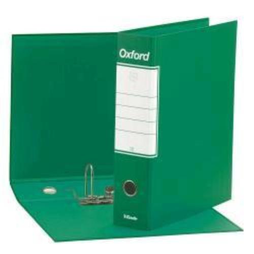 ESSELTE OXFORD G83 REGISTRATORE FORMATO COMMERCIALE 230X300X80 mm COL. VERDE CONF 6 Pz.