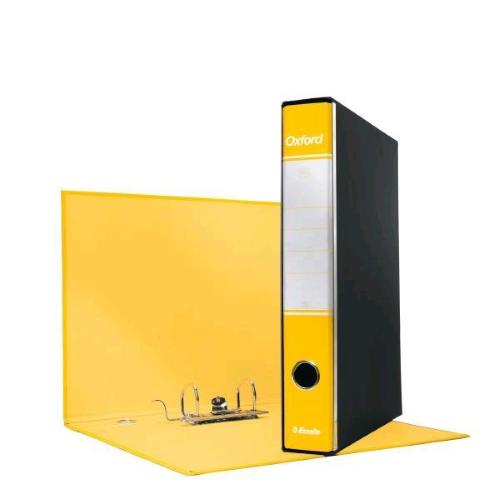 ESSELTE OXFORD G84 REGISTRATORE FORMATO PROTOCOLLO 230X330X50 mm COL. GIALLO CONF 8 Pz.