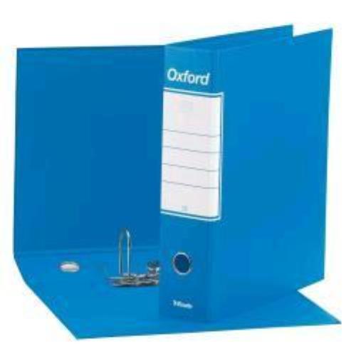 ESSELTE OXFORD G85 REGISTRATORE FORMATO PROTOCOLLO 230X330X80 mm COL. AZZURRO CONF 6 Pz.