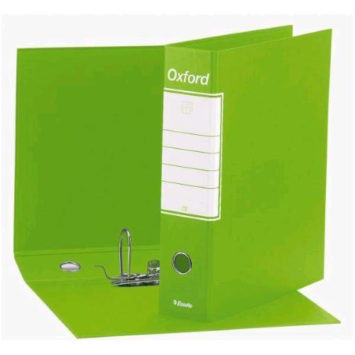 ESSELTE OXFORD G85 REGISTRATORE FORMATO PROTOCOLLO 230X330X80 mm COL. LIME CONF 6 Pz.