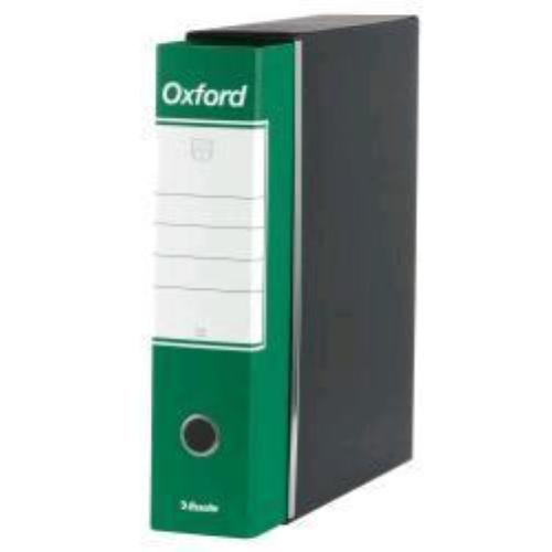 ESSELTE OXFORD G85 REGISTRATORE FORMATO PROTOCOLLO 230X330X80 mm COL. VERDE CONF 6 Pz.