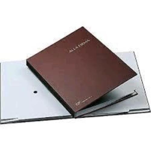 FRASCHINI LIBRO FIRMA 18 INTERCALARI IN DERMOIDE 240X340 mm COL. MARRONE