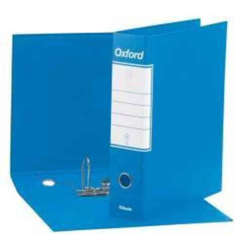 ESSELTE OXFORD G83 REGISTRATORE FORMATO COMMERCIALE 230X300X80 mm COL. AZZURRO CONF 6 Pz.