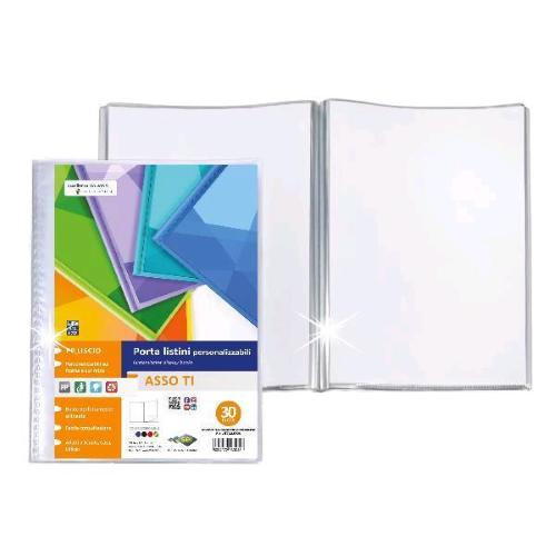 SEI ROTA ASSO T PORTA LISTINO PERSONALIZZABILE IN PP 30 BUSTE 300X220 mm TRASPARENTE