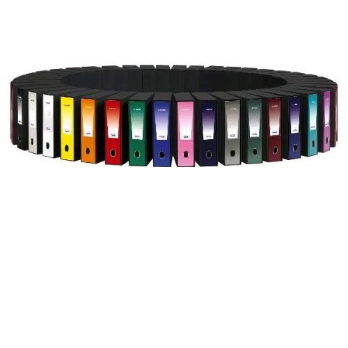 FAVORIT UNICO REGISTRATORE CON CUSTODIA FORMATO LEGALE IN PP 285X350X50 mm GIALLO CONF 12 Pz.