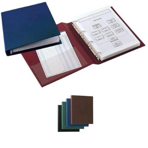 SEI ROTA SANREMO RACCOGLITORE 4 ANELLI A D DA 25MM IN COLPAN 420X300MM DORSO 4.5CM COL.NERO