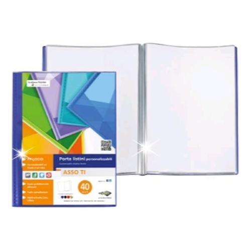 SEI ROTA ASSO TI PORTALISTINO PERSONALIZZABILE IN PP 300X220 mm 40 BUSTE BLU