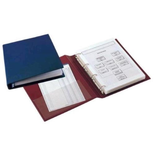 SEI ROTA SANREMO RACCOGLITORE 4 ANELLI A D DA 25MM IN COLPAN 250X350MM DORSO 4.5CM COL.BLU