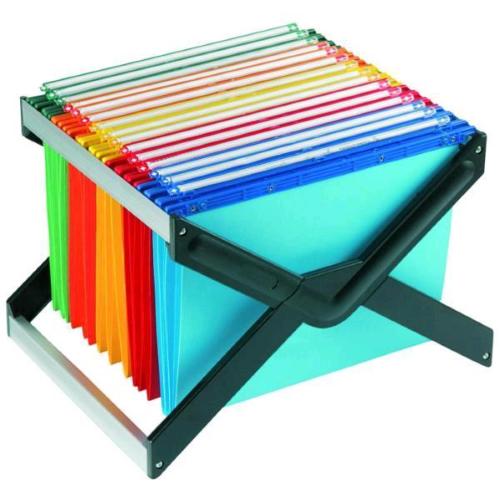 BERTESI LUXOR ARCHIVIO PORTATILE IN PP INTERASSE 330MM FONDO A V + 10 CARTELLE JOKER 33 IN COL. ASSORTITI