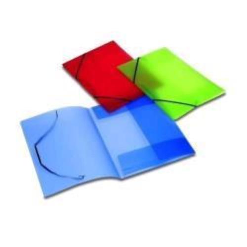 FELLOWES X FILE CARTELLA 3 LEMBI C/ELASTICO IN PP 320X240MM A4 COL. ROSSO TRASPARENTE