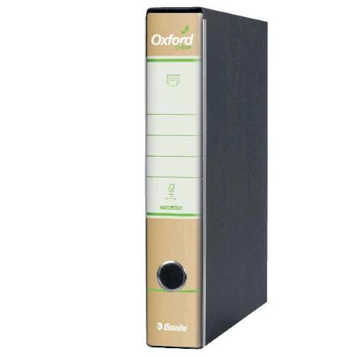 ESSELTE OXFORD GREEN G82 REGISTRATORE IN CARTONE RIVESTITO 350X295X50 mm FORMATO COMMERCIALE AVANA CONF 8 Pz.