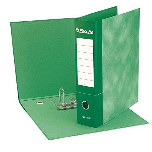 ESSELTE ESSENTIAL G74 REGISTRATORE FORMATO PROTOCOLLO 230X330X50 mm COL. VERDE CONF 8 Pz.