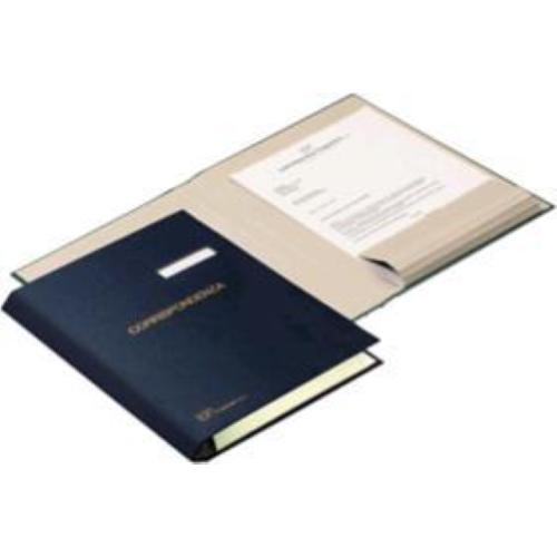 FRASCHINI CARTELLE CORRISPONDENZA IN DERMOIDE 240X340MM DORSO DA 0 A 4CM COL. BLU