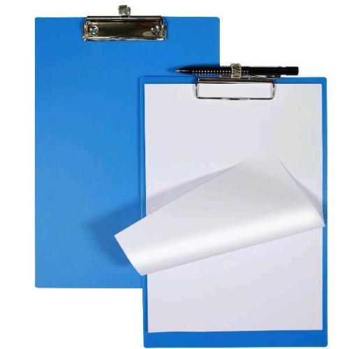 SEI ROTA IRIS S PORTA BLOCCO IN PP RICICLATO 210 X 297 mm CON MOLLA IN ACCIAIO DOTATA DI PORTAPENNA AZZURRO