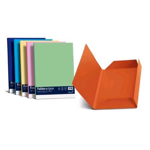 CARTOTECNICA FAVINI LUCE E ACQUA CARTELLINE 3 LEMBI 245X345 mm COL. ASSORTITI CONF 25 Pz.