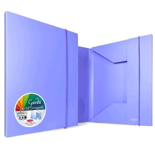 PLASTIBOR GARDA 40 CARTELLA CON ELASTICO IN PP 350X265 mm DORSO 4 CM LILLA