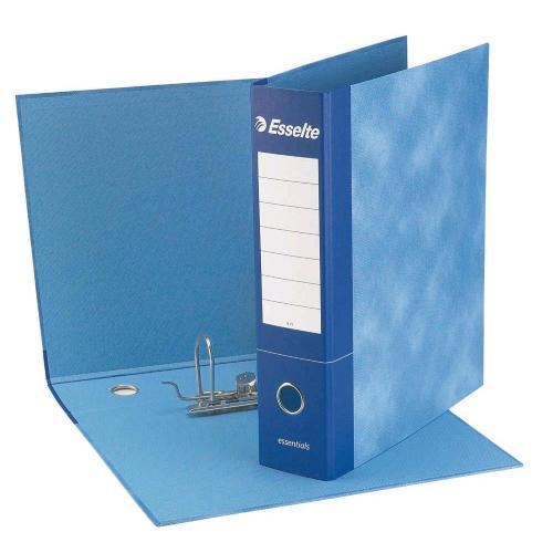 ESSELTE ESSENTIAL G74 REGISTRATORE FORMATO PROTOCOLLO 230X330X50 mm COL. BLU CONF 8 Pz.