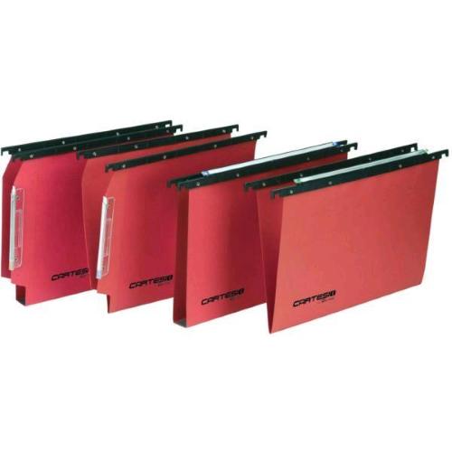 BERTESI CARTESIO CARTELLE SOSPESE PER ARMADIO IN CARTONCINO INTERASSE 330MM FONDO AV COL. ARANCIO CONF 50 Pz.