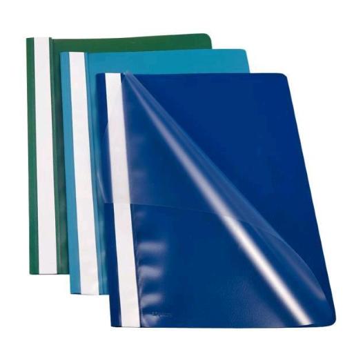 ESSELTE REPORT FILE CARTELLE AD AGHI IN PP 226X310MM A4 COL. BLU CONF 25 Pz.