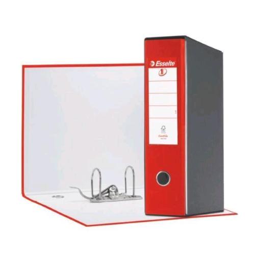 ESSELTE EUROFILE G55 REGISTRATORE FORMATO PROTOCOLLO 230X330X80 mm COL. ROSSO CONF 6 Pz.