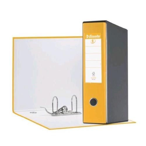 ESSELTE EUROFILE G55 REGISTRATORE FORMATO PROTOCOLLO 230X330X80 mm COL. GIALLO CONF 6 Pz.